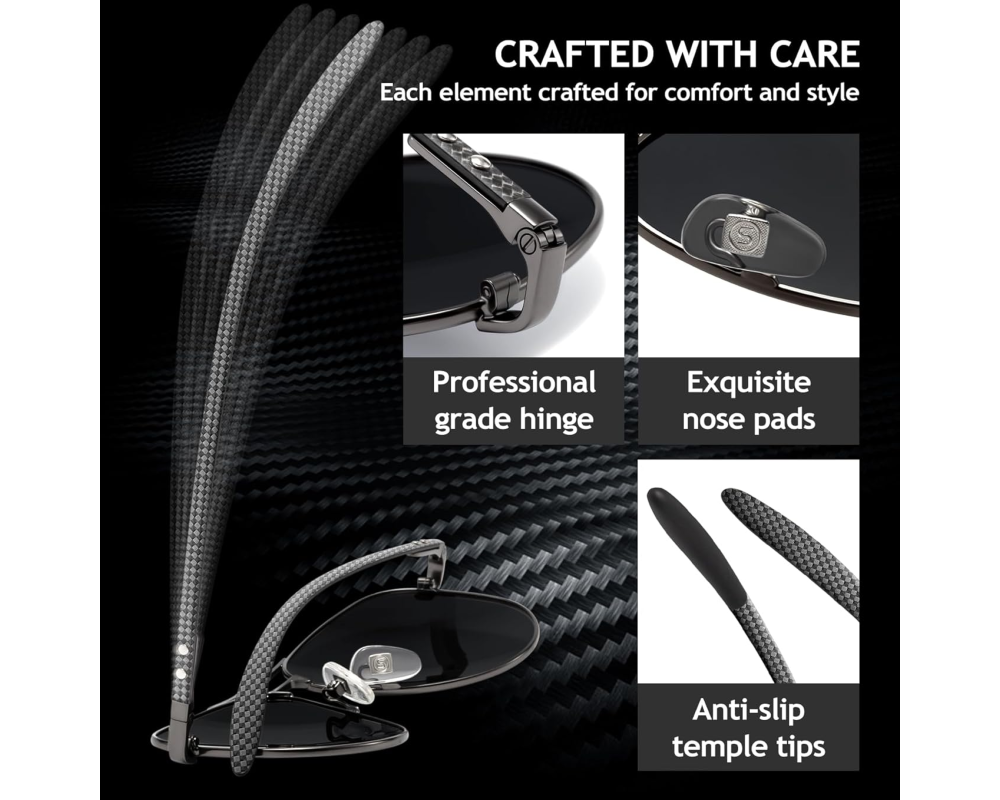 Carbon Fiber Aviator SGT7002X