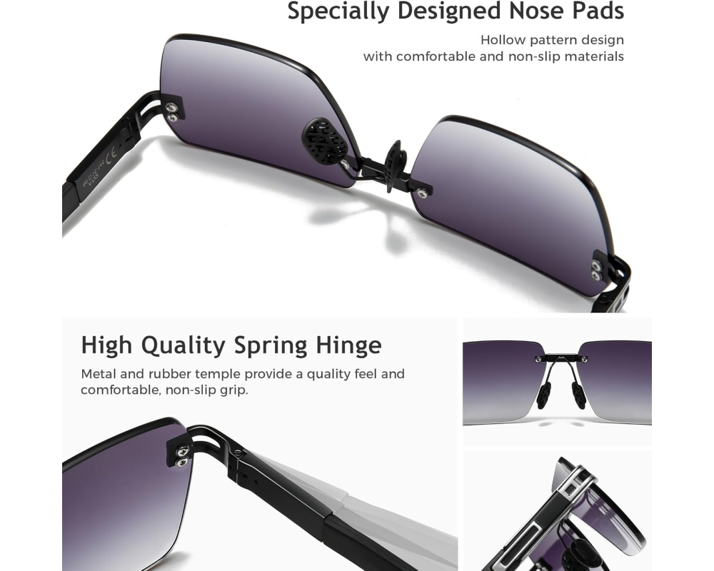 Y2K Rimless Rectangle SGT722