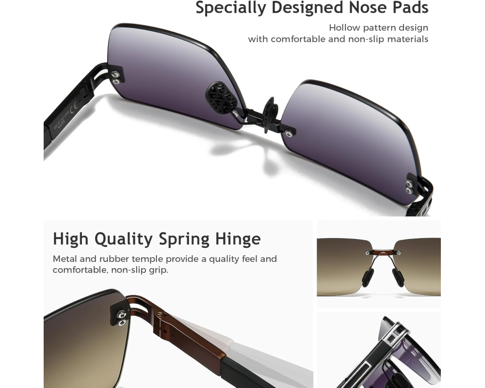 Y2K Rimless Rectangle SGT722