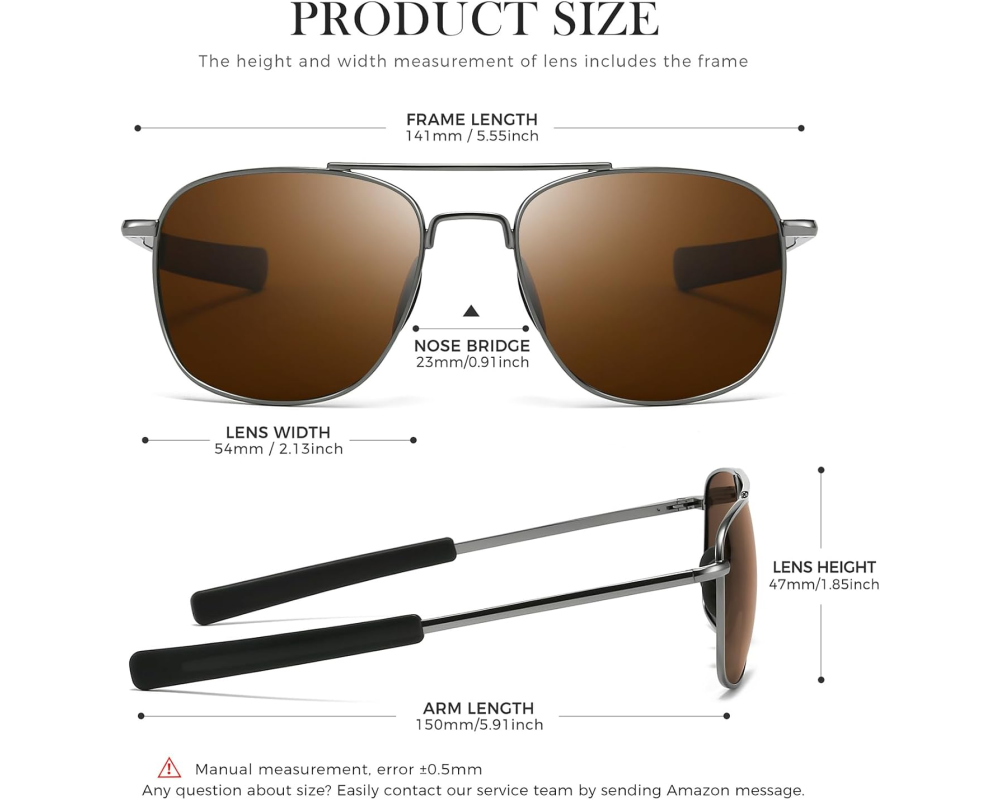 Real Glass Lens Military SGT286