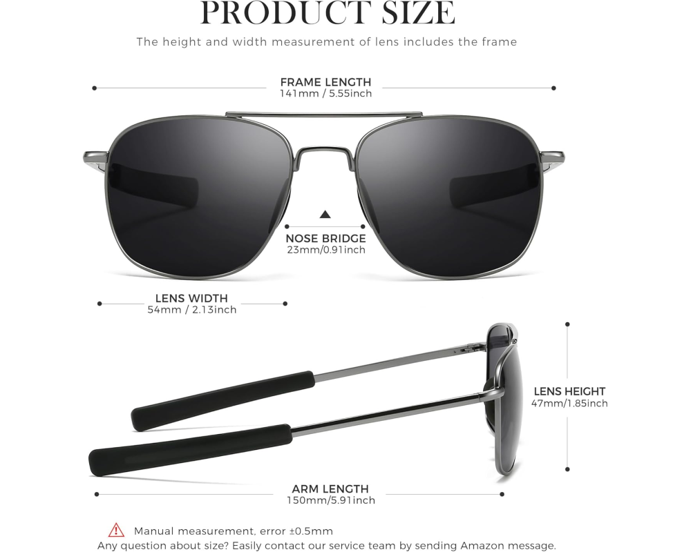 Real Glass Lens Military SGT286