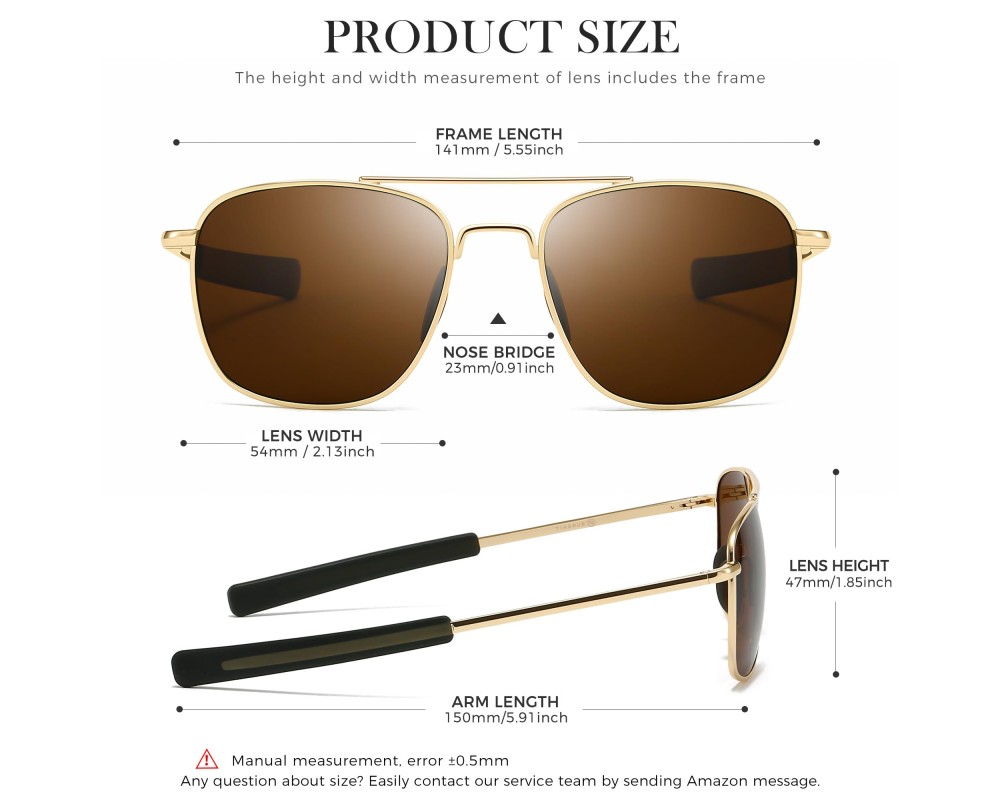 Real Glass Lens Military SGT286