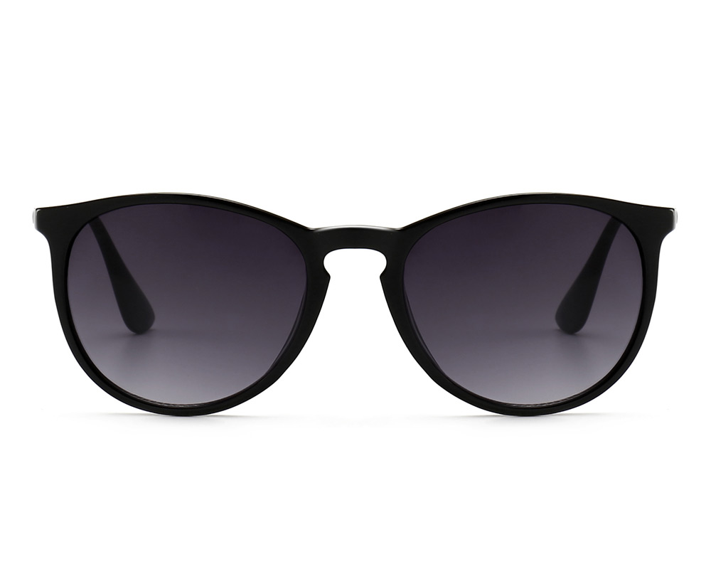 1/2-Piece Women Vintage Lightweight Round Oversized Polarized Cat Eye  Sunglasses