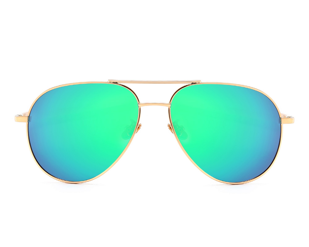 Buy Ray-Ban Chromance Rimless Aviator Sunglasses in Black Green Blue Mirror  Polarised RB4293CH 601/A1 64 Online at desertcartINDIA