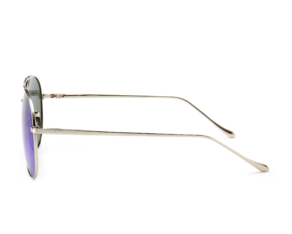 Aviator Sunglasses - Polarized Sunglasses- Sunglasses - UV 400 -  Silver/Blue Mirror - CH183K8HNT3