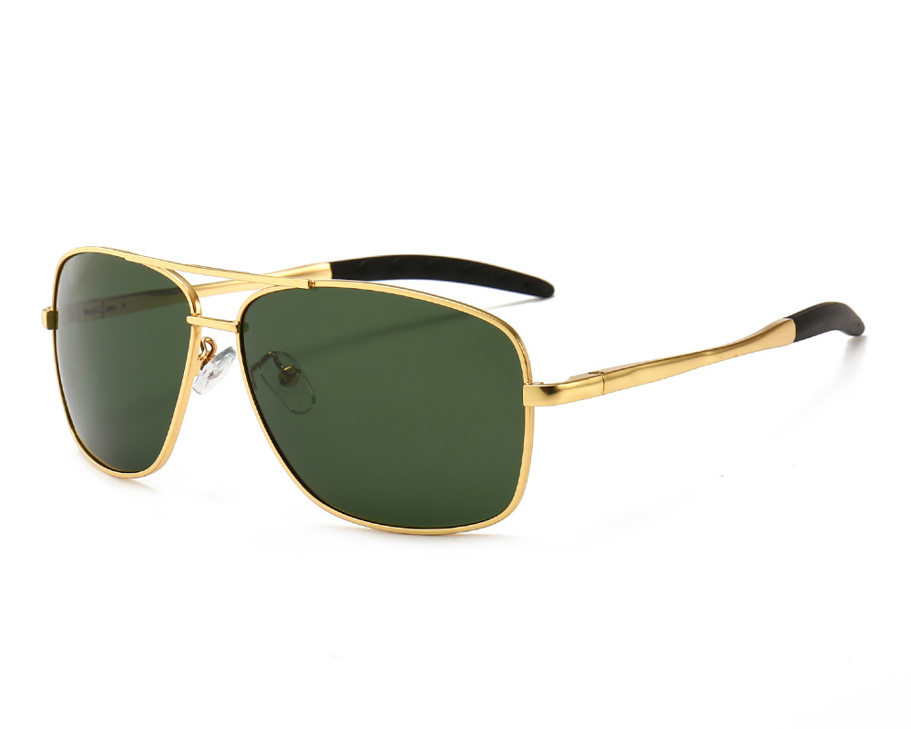 SUNGAIT Men's Polarized Sunglasses Durable Frame for Fishing Driving Golf Gold Lens